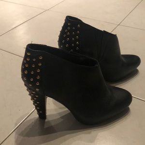 steve madden leather booties with studded heels